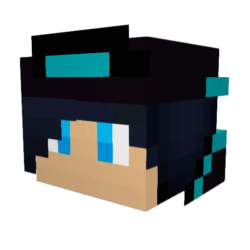 VladPinguinul Minecraft avatar head, 3D render