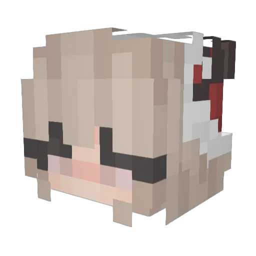 VladTV231 Minecraft avatar head, 3D render