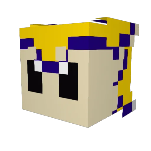 Vlad_E Minecraft avatar head, 3D render