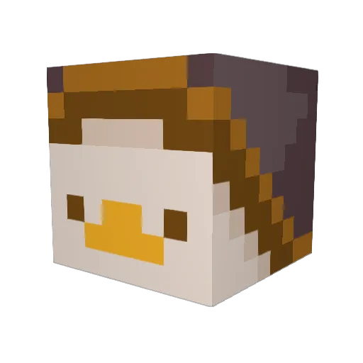 Vlad_mip Minecraft avatar head, 3D render