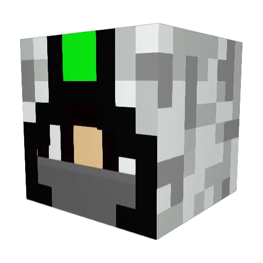 VladePvP Minecraft avatar head, 3D render