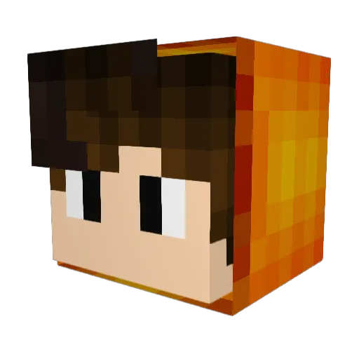 Vladerson_ Minecraft avatar head, 3D render