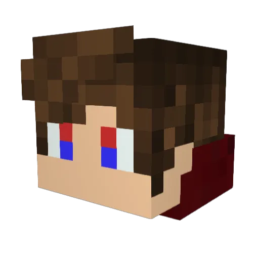 Vladi47 Minecraft avatar head, 3D render