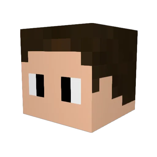Vladilen Minecraft avatar head, 3D render