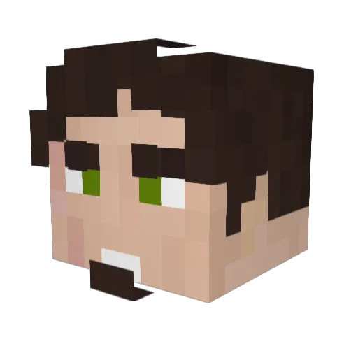 Vladimir69420 Minecraft avatar head, 3D render