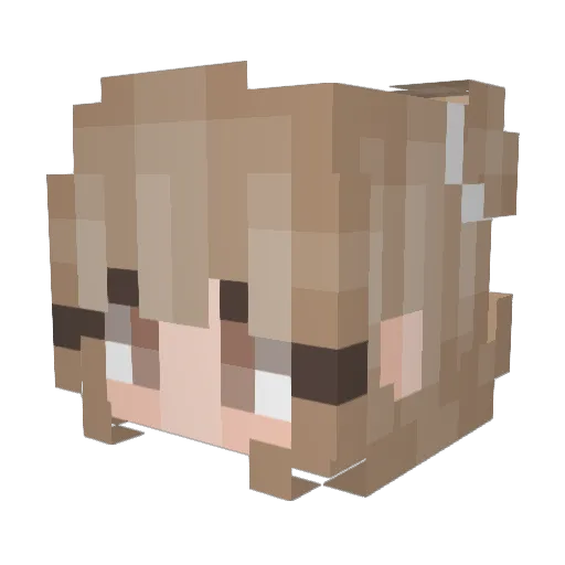 Vladimir69Putin Minecraft avatar head, 3D render