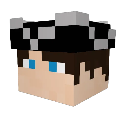 Vladimir90 Minecraft avatar head, 3D render