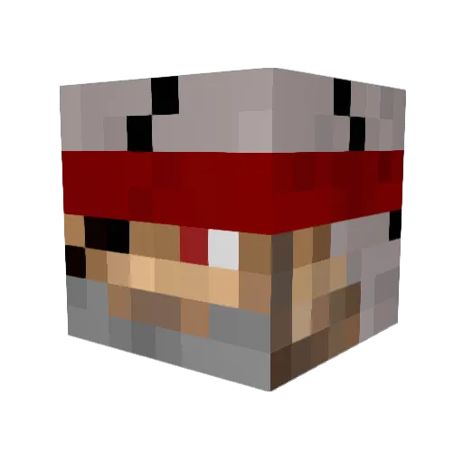 VladimirCR Minecraft avatar head, 3D render