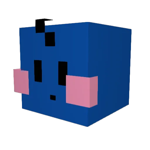 VladimirLowiz Minecraft avatar head, 3D render