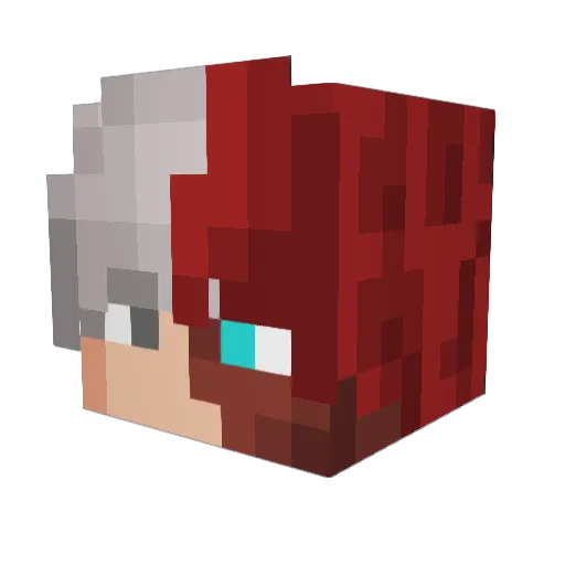 Vladimirrrr Minecraft avatar head, 3D render