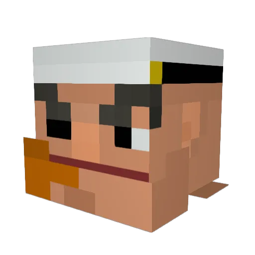 Vladislak_ Minecraft avatar head, 3D render