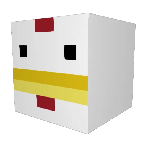 Vladoch Minecraft avatar head, 3D render