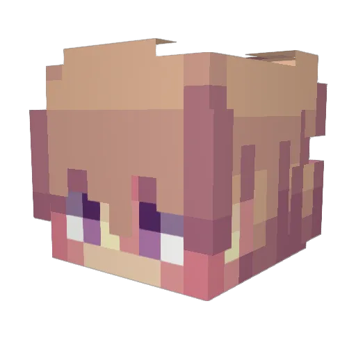 VladosPapiros Minecraft avatar head, 3D render