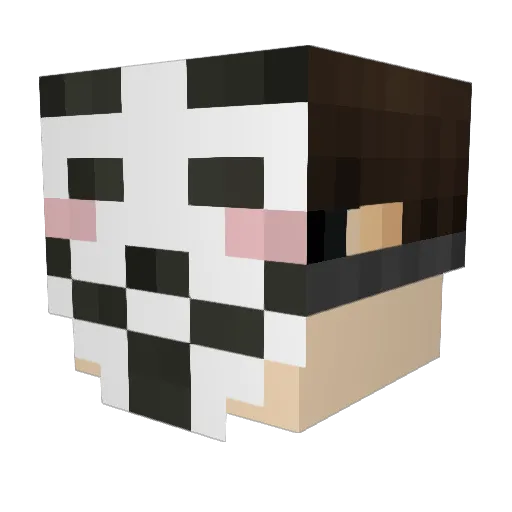 Vladracula Minecraft avatar head, 3D render