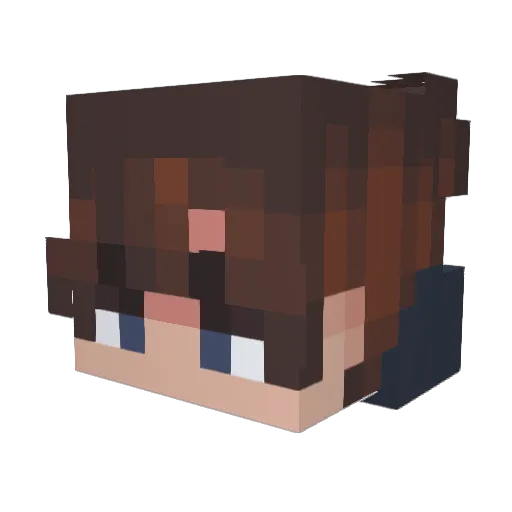 Vladu4 Minecraft avatar head, 3D render