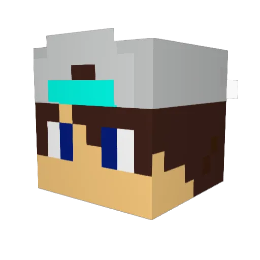 VladyCsMaster Minecraft avatar head, 3D render