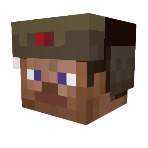 Vladyslav77 Minecraft avatar head, 3D render