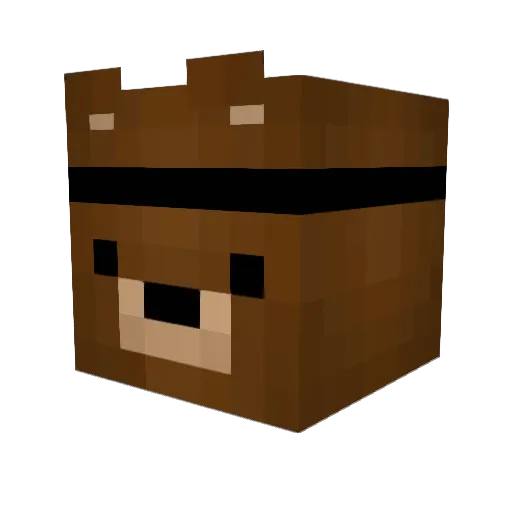 VlakPro Minecraft avatar head, 3D render