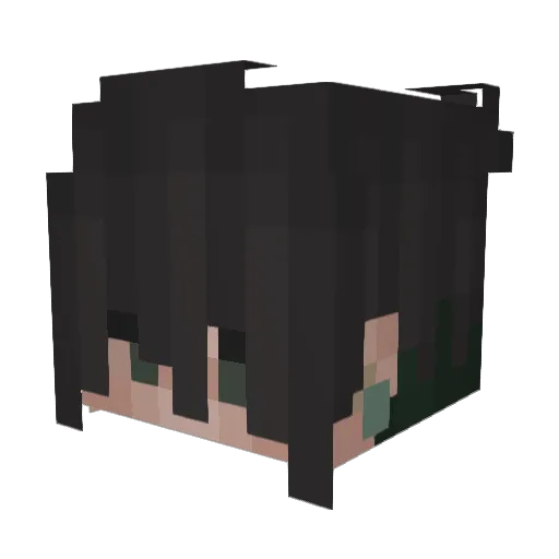 Vlakann Minecraft avatar head, 3D render