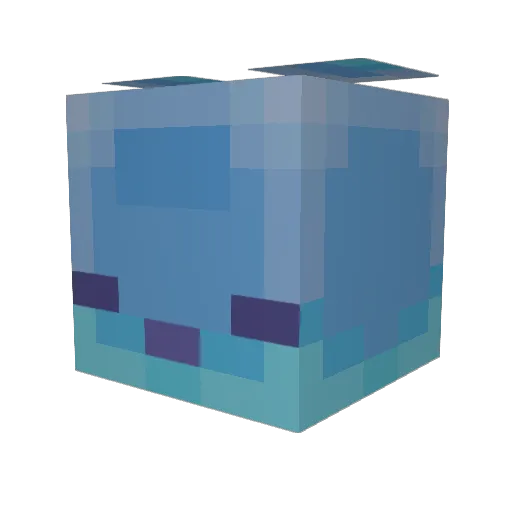 Vlaking Minecraft avatar head, 3D render