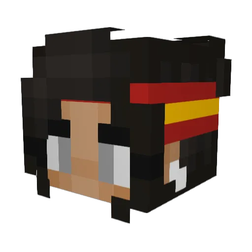 VlanCo_4 Minecraft avatar head, 3D render