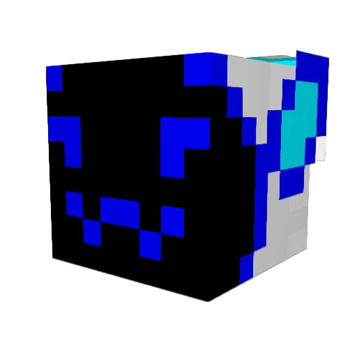 Vlayss Minecraft avatar head, 3D render