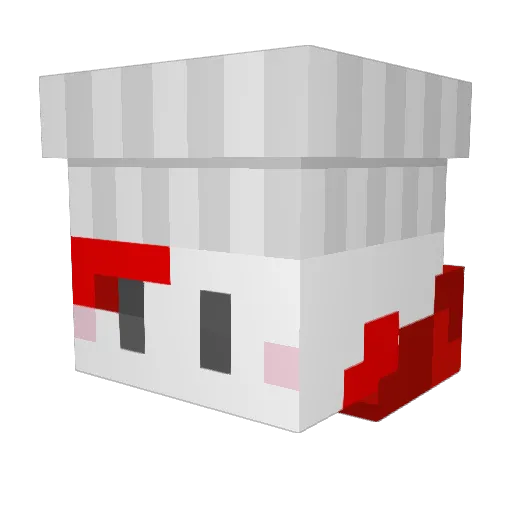 VldVZ Minecraft avatar head, 3D render