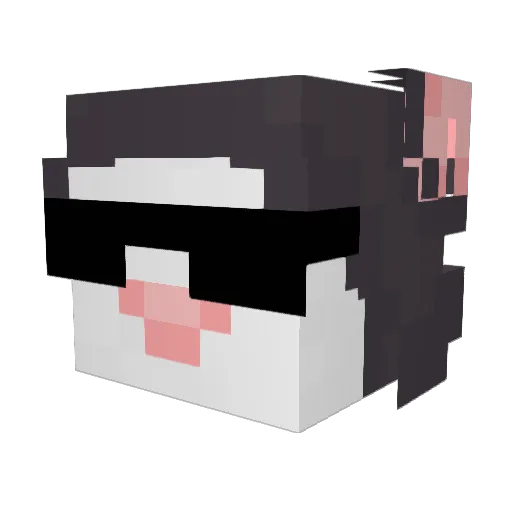 Vleinez Minecraft avatar head, 3D render