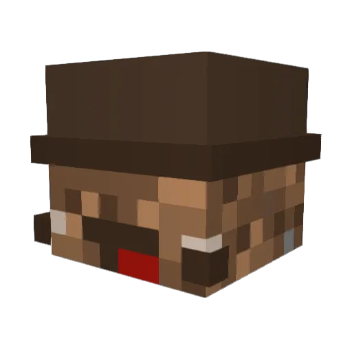 Vliixx Minecraft avatar head, 3D render
