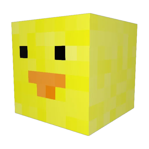 Vlockesa Minecraft avatar head, 3D render