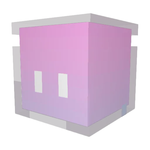 Vlod1k Minecraft avatar head, 3D render
