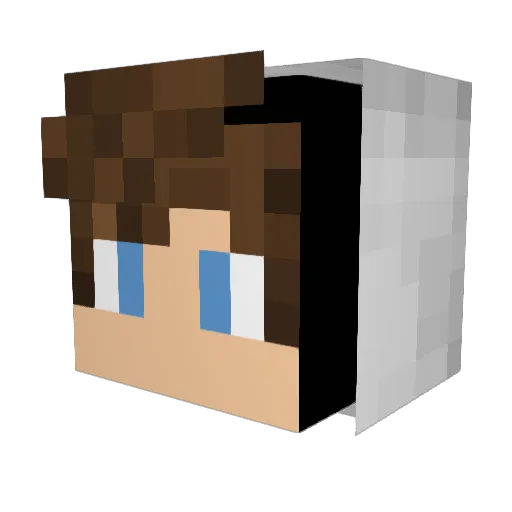 Vlodex Minecraft avatar head, 3D render