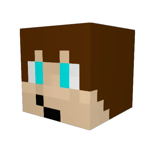VloneAlt2 Minecraft avatar head, 3D render