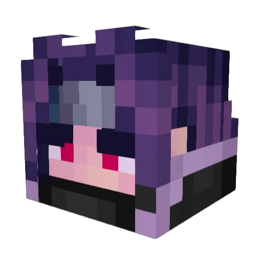 Vlost_GG Minecraft avatar head, 3D render