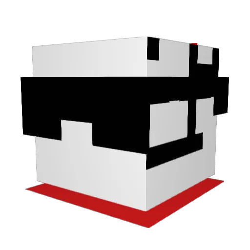 Vlotho Minecraft avatar head, 3D render