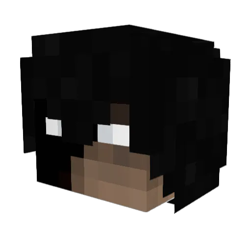 Vloun Minecraft avatar head, 3D render