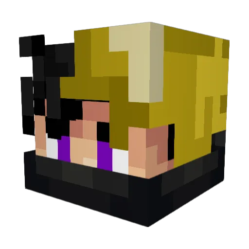 Vluud Minecraft avatar head, 3D render