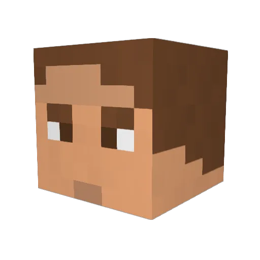 Vman87 Minecraft avatar head, 3D render