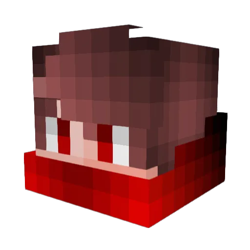 VmrS1 Minecraft avatar head, 3D render