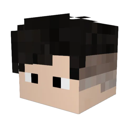 Vn_Vinn Minecraft avatar head, 3D render