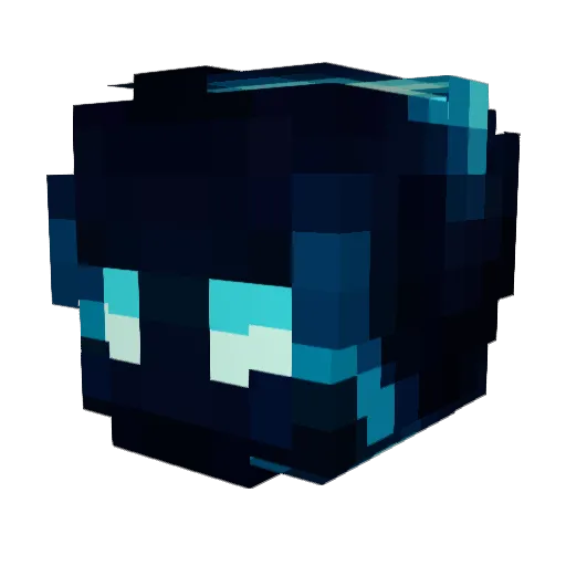Vnepse Minecraft avatar head, 3D render