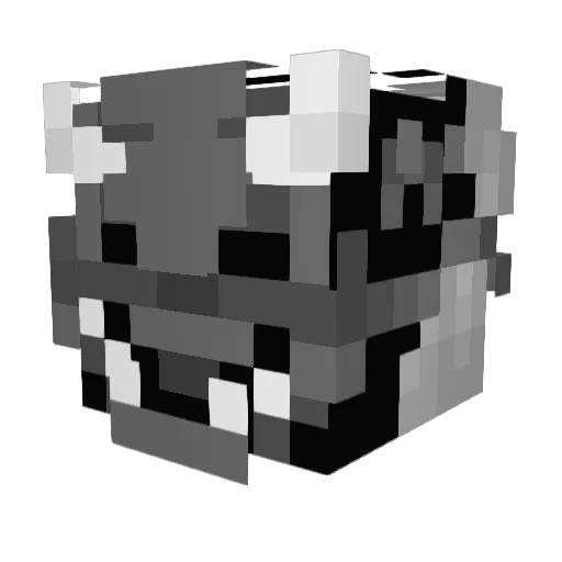 VniaX Minecraft avatar head, 3D render