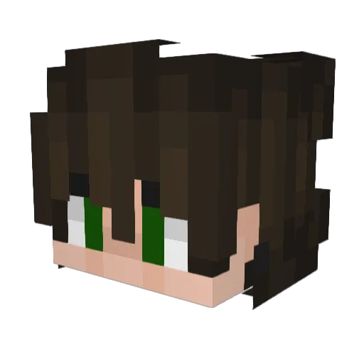 Vnted Minecraft avatar head, 3D render