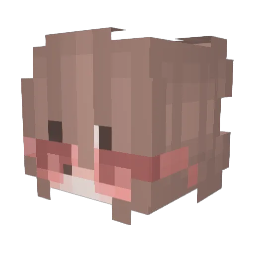 VnukElkina Minecraft avatar head, 3D render