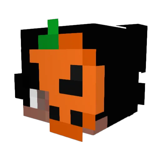 Vo1dead Minecraft avatar head, 3D render