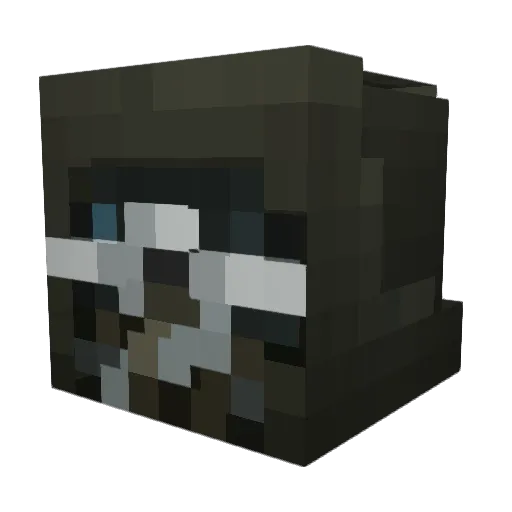 VoDkA625 Minecraft avatar head, 3D render