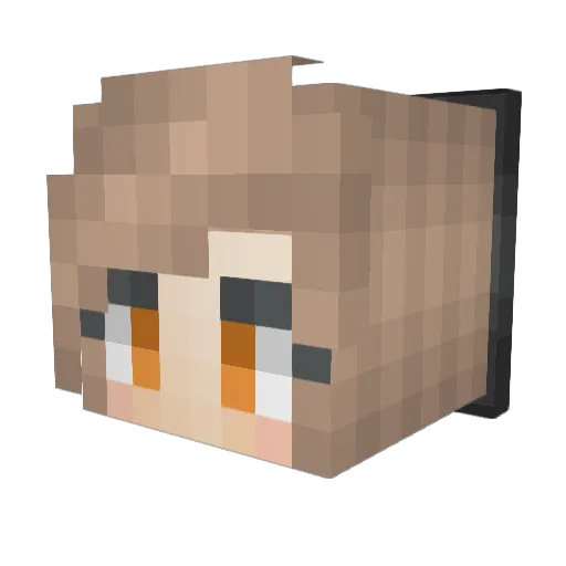 VoDo1012 Minecraft avatar head, 3D render