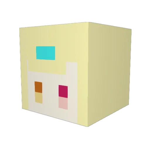VoLx0807 Minecraft avatar head, 3D render