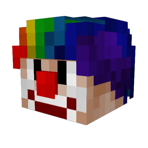 VoaAlt2 Minecraft avatar head, 3D render