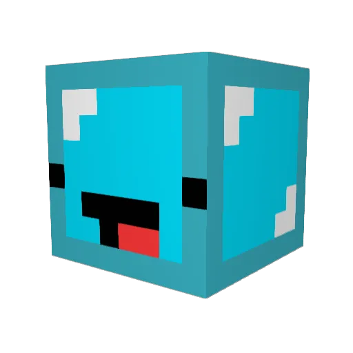 Voayage Minecraft avatar head, 3D render
